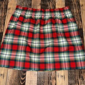 J.Crew Red and Green Women's Skirt